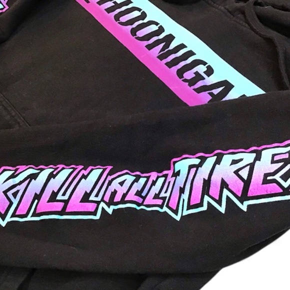 HOONIGAN CENSOR BAR KILL ALL TIRES FADE HOODIE - Picture 2 of 3